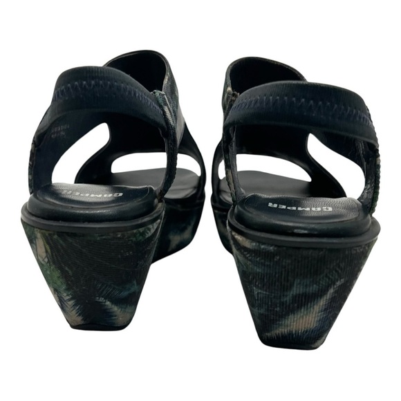 Camper Damas Green Navy Tropical Wedge Platform Sandals Women’s EU 38 US 7.5 - Picture 8 of 16